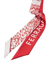 Ferragamo foliage-print silk bandeau scarf