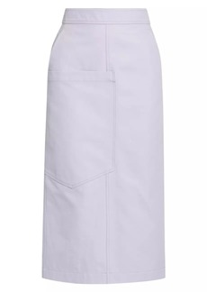 Ferragamo Gabardine Pocket Midi Skirt