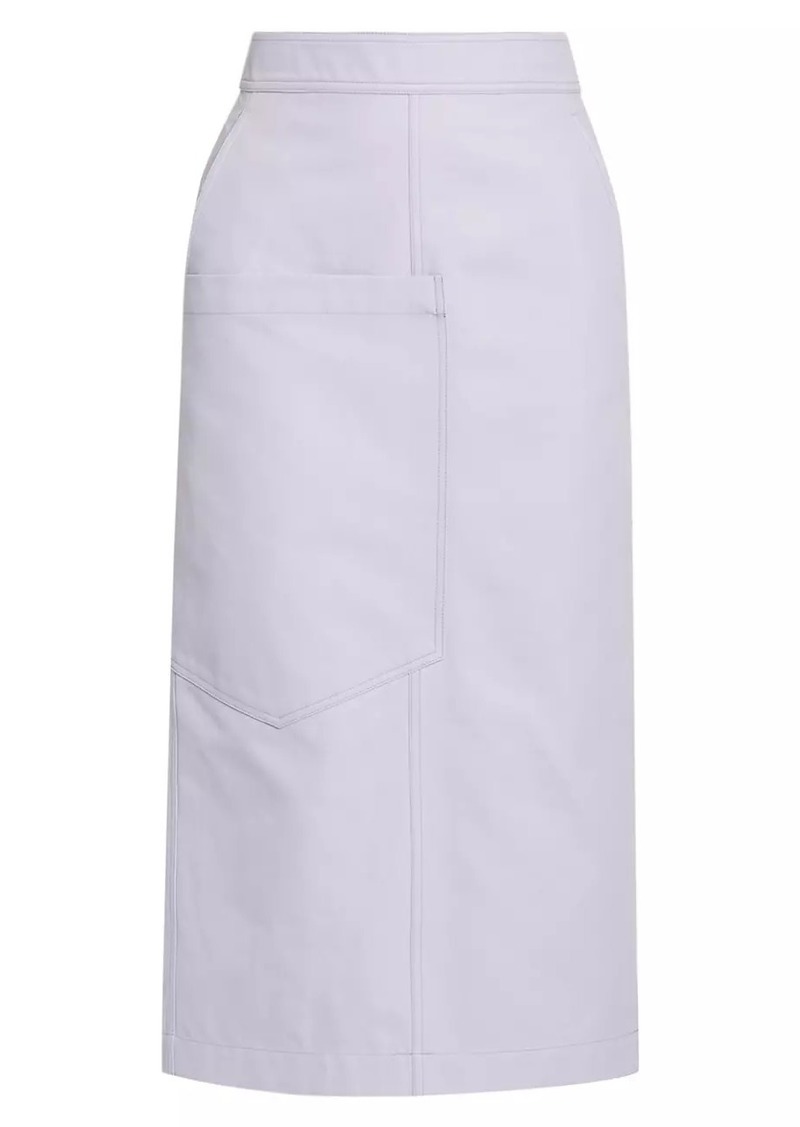 Ferragamo Gabardine Pocket Midi Skirt