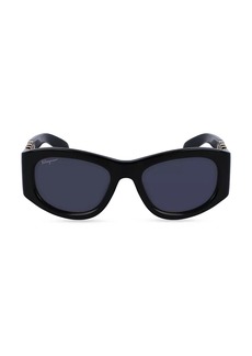 Ferragamo Gancini 53MM Rectangular Sunglasses