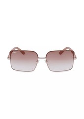 Ferragamo Gancini 60MM Rectangular Sunglasses