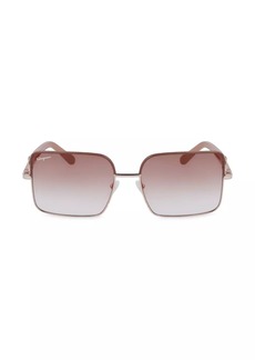 Ferragamo Gancini 60MM Rectangular Sunglasses