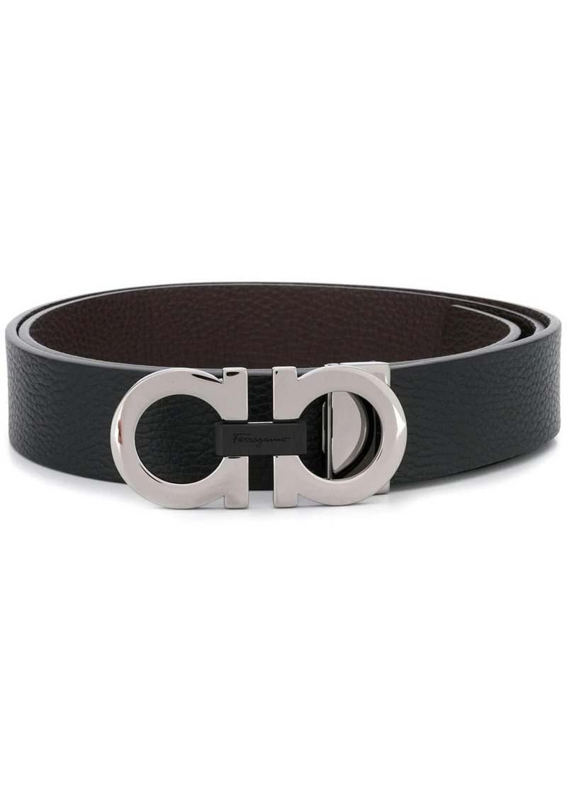 Ferragamo Gancini silver-tone hardware belt