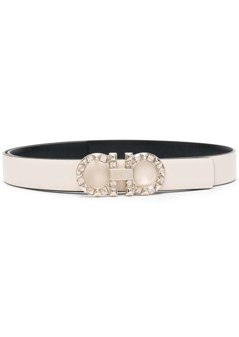 Ferragamo Gancini-buckle leather belt