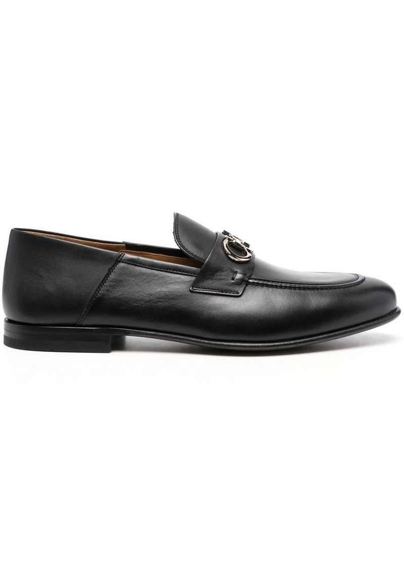 Ferragamo Gancini-buckle leather loafers