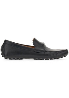 Ferragamo Gancini-buckle leather loafers