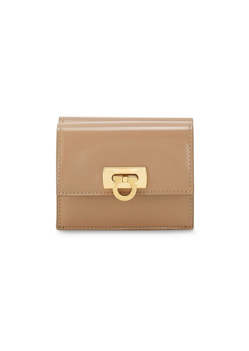 Ferragamo Gancini-buckle leather wallet