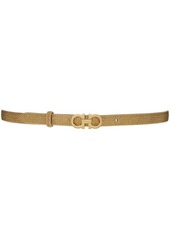 Ferragamo Gancini crystal-embellished adjustable belt