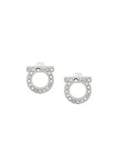 Ferragamo Gancini crystal embellished stud earrings