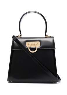 Ferragamo Gancini flip-lock leather bag