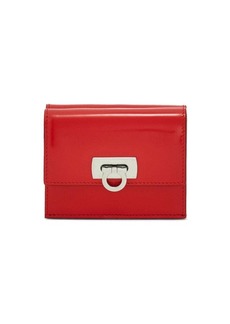 Ferragamo Gancini flip-lock leather wallet