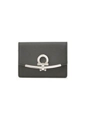 Ferragamo Gancini leather card holder