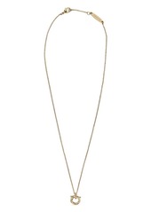 Ferragamo Gancini pendant necklace