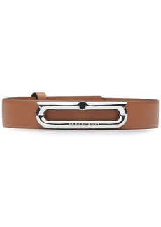 Ferragamo Gancini-plaque leather bracelet