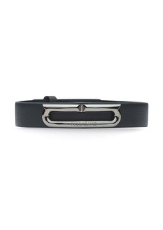 Ferragamo Gancini-plaque leather bracelet