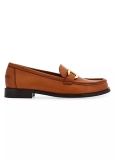 Ferragamo Maryan Gancini Leather Loafers