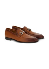 Ferragamo Gancini-plaque leather loafers