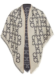 Ferragamo Gancini-print knitted scarf
