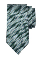 Ferragamo Gancini-print silk tie