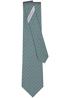 Ferragamo Gancini-print silk tie