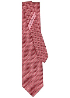 Ferragamo Gancini print silk tie