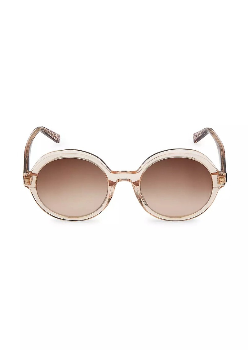 Ferragamo Gancini Round Gradient Sunglasses