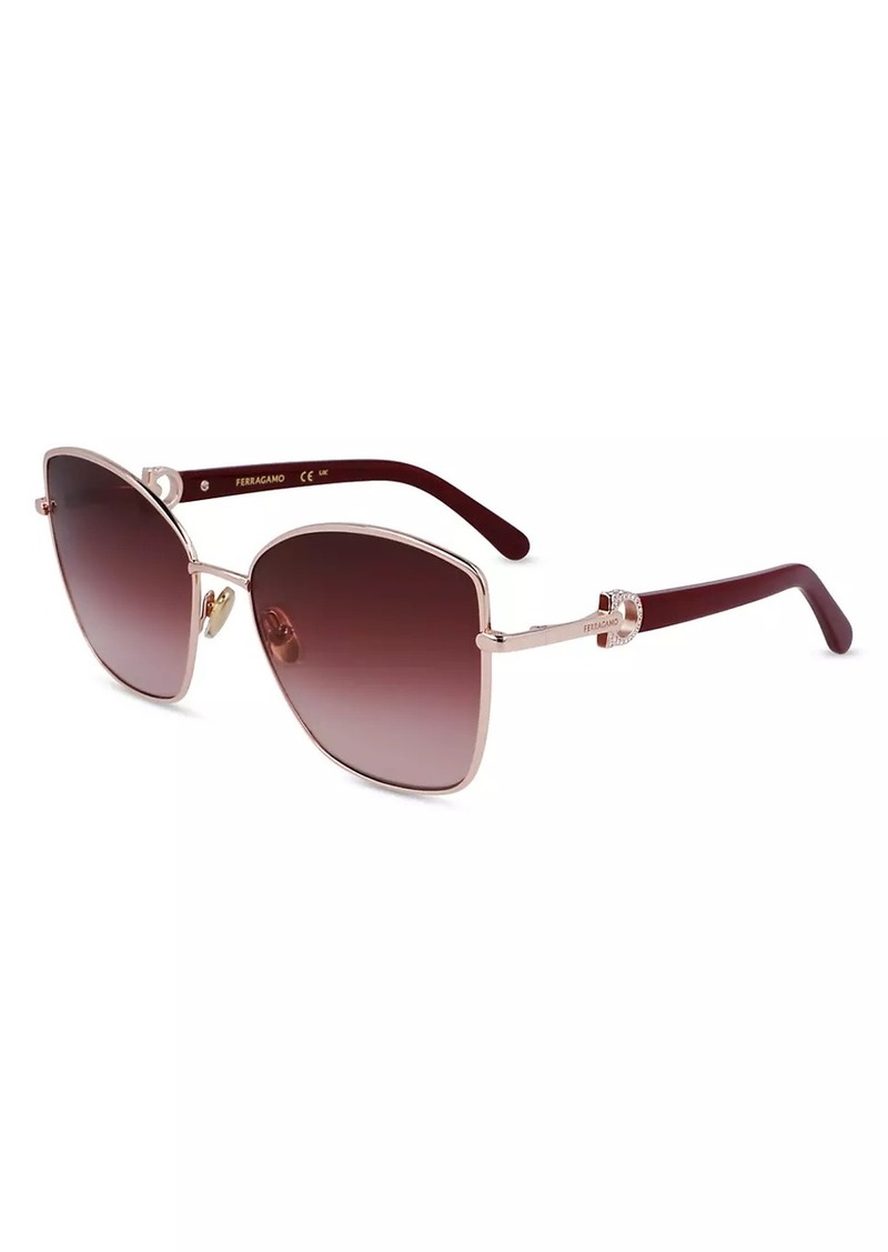 Ferragamo Gancini SF312SRL 60MM Cat-Eye Sunglasses