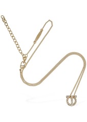 Ferragamo Gancio 3d Crystal Charm Necklace