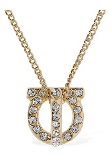 Ferragamo Gancio 3d Crystal Charm Necklace