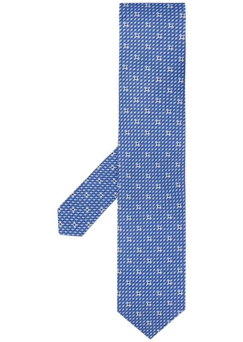 Ferragamo Gancio woven print tie