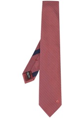 Ferragamo geometric embroidered tie