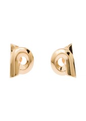 Ferragamo Gold New Gancini Earrings in Brass Woman