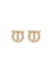 Ferragamo Gancini gold-tone crystal earrings