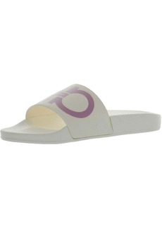 Ferragamo Groovy Womens Footbed Slip-On Slide Sandals