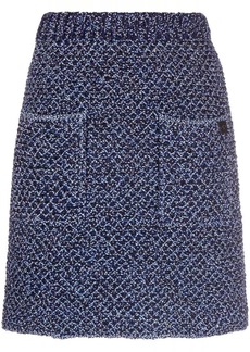 Ferragamo high-waisted tweed miniskirt