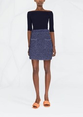 Ferragamo high-waisted tweed miniskirt