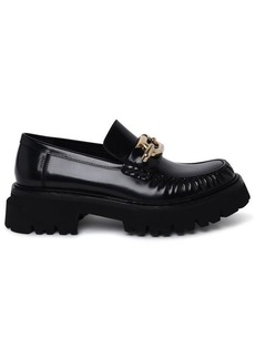 Ferragamo Ingrid black calf leather loafers
