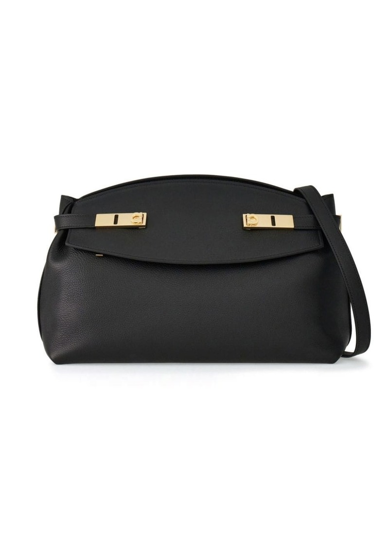 Ferragamo large pouch leather bag