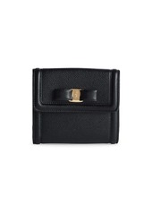 Ferragamo Leather Bow Bi-Fold Wallet