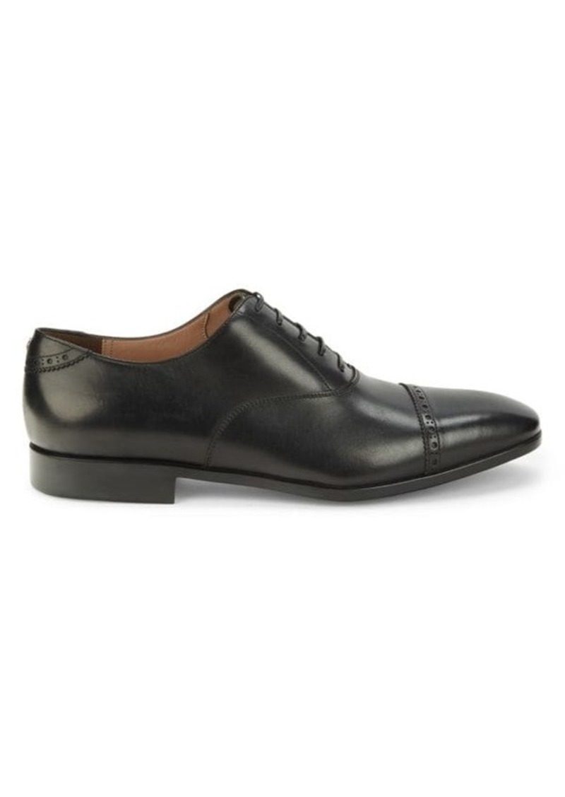 Ferragamo ​Leather Cap Toe Oxford Brogues