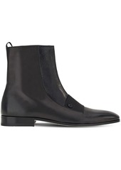 Ferragamo leather zip-up ankle boots
