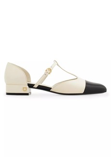 Ferragamo Linette Cap-Toe Mary Janes