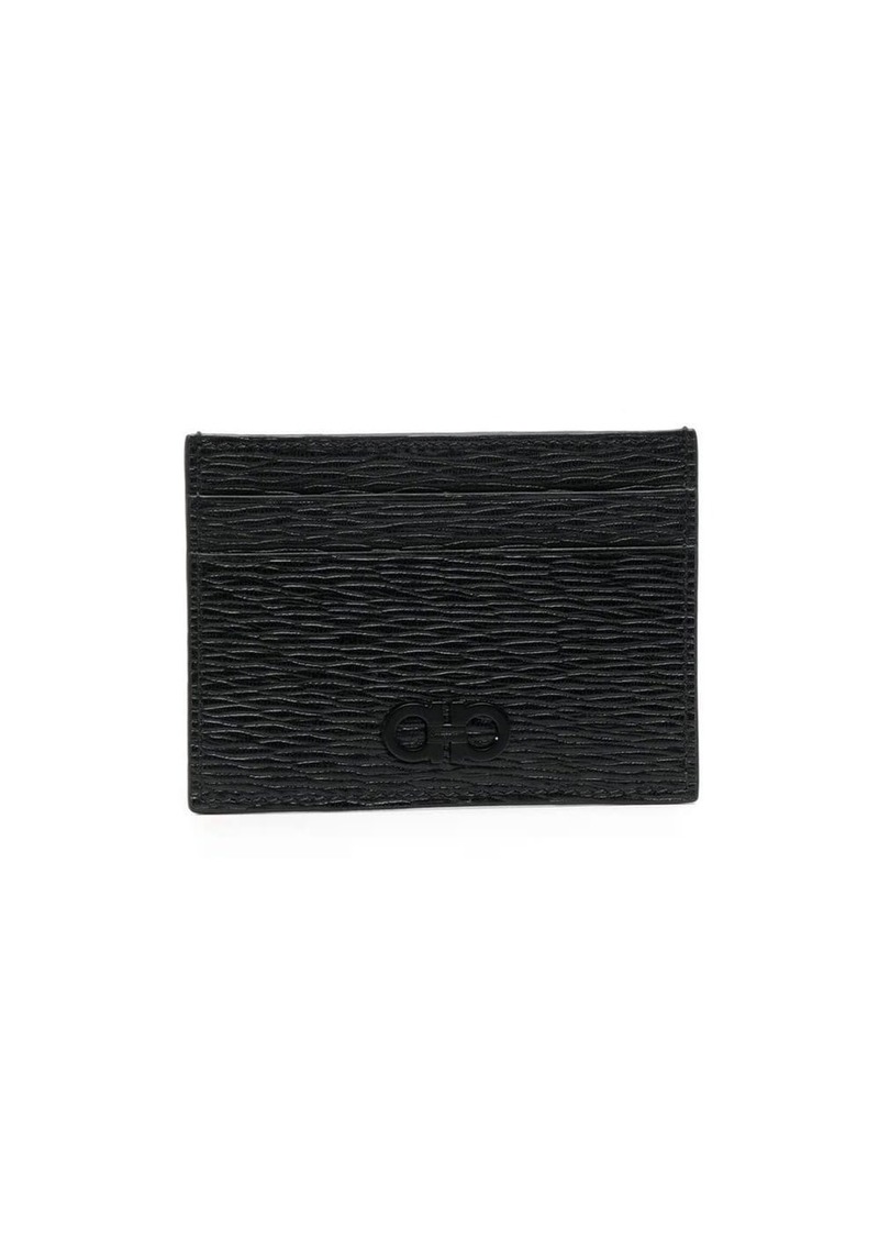 Ferragamo logo-embossed leather cardholder