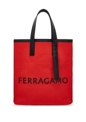 Ferragamo logo-embossed open-top tote bag