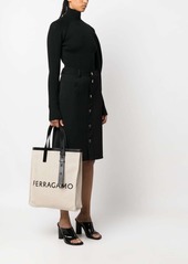 Ferragamo logo-lettering canvas tote bag