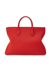 Ferragamo logo-stamp leather tote bag