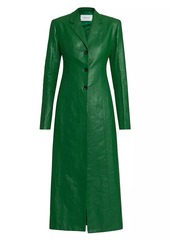 Ferragamo Long Coated Linen Coat