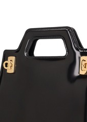 Ferragamo Mini Wanda Leather Top Handle Bag