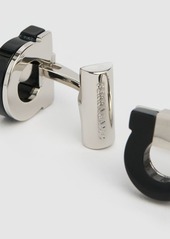 Ferragamo Onyx Gancio Cufflinks