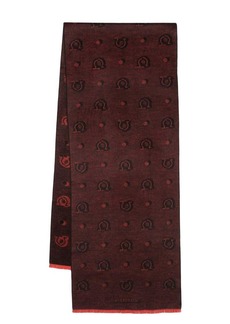Ferragamo patterned-jacquard silk scarf